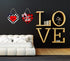 CYNOSA Valentines Day Door Sign Front Door Decorations Black and White Buffalo Plaid Heart Love Hanging Sign Printed Wooden Door Hanger Wreath Outdoor Wall Decor