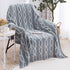 Lunarose Boho Throw Blanket for Couch,Soft Cozy Knit Home Decor Blanket,Lightweight Decorative Throw for Sofa Chair Bed Travel and Living Room-All Seasons Suitable(50"x60", Boho-Grey)