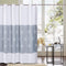 HUIEI Waffle Weave Fabric Shower Curtain No Hooks Needed,No Snap in Liner,Waterproof, Machine Washable-72x72 Inches Hotel Toilet Bathroom Curtains (Grey White)