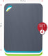Dexas Heavy Duty Grippmat Flexible Cutting Board Set of Four, 11.5 by 14 inches: Gray, Turquoise, White, Green