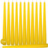 Hyoola Tall Taper Candles - 10 Inch Yellow Unscented Dripless Taper Candles - 8 Hour Burn Time - 12 Pack