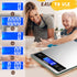 BACK KTCL Digital Food Kitchen Scale, 22lb Weight Multifunction Scale Measures in Grams and Ounces for Cooking Baking, 1g/0.1oz Precise Graduation, Stainless Steel and Tempered Glass