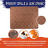 PETMAKER - 100% Waterproof Furniture Protector Pad Mat Quilted Cover, Shields Couch, Bed, and Sofa from Bedwetting, Stains, Spills, Accidents - Suitable for Pets, Kids, Adults (Brown) - 36x28