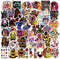 SPIRO Five Nights at Fredd_ys Stickers 100PCS FNAF Stickers Cool Gaming Stickers Vinyl Waterproof Stickers for Teens Adults Laptop Water Bottles Skateboard Birthday Party Supplies