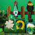 Yalikop 24 Pieces St Patricks Decorations Shamrock Wooden Ornaments Wood St Patricks Tree Hanging Ornaments Gnome Wooden Ornament for Irish Lucky Day St. Patrick's Day Party Favors (Lovely Style)