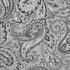 SUNSMART Jenelle Paisley Total Blackout Window Curtains for Bedroom, Living Room, Kitchen, Faux Silk with Traditional Grommet, Energy Savings Curtain Panels, 1-Panel Pack, 50x84, Grey
