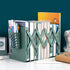Adjustable Bookend Metal Book Ends Nonskid Bookends Desk Bookshelf Book Rack Binder Holder, Book End for Heavy Book Holder, Desk Books Organizer (Green)