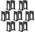 HappyHapi Bookend Supports, Heavy Duty Metal Black Bookend Support, 6 x 5 x 6 Inch, Set of 7 Pairs