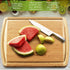 Greener Chef Bamboo Cutting Board - Lifetime Replacement Cutting Boards for Kitchen - Organic Wood Butcher Block and Wooden Carving Board for Meat and Chopping Vegetables - Medium