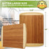 Greener Chef Organic Extra Large Bamboo Cutting Board - Lifetime Replacement Cutting Boards for Kitchen - Wood Butcher Block and Wooden Carving Board for Meat and Chopping Vegetables
