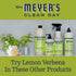 Mrs. Meyer's Multi-Surface Cleaner Spray, Everyday Cleaning Solution for Countertops, Floors, Walls and More, Lemon Verbena, 16 fl oz - Pack of 3 Spray Bottles