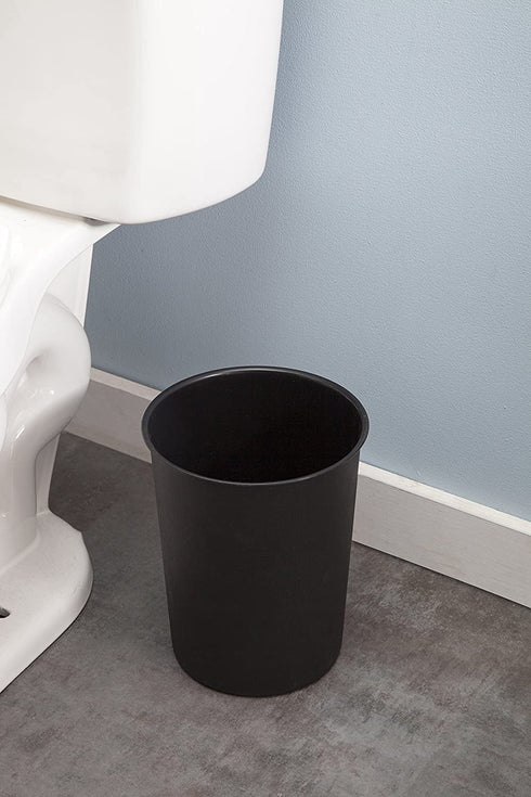 Kenney Storage Made Simple Plastic Waste Basket, Black