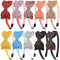 XIMA 10pcs Glitter Sequin Bow Hairband Shiny Bow Knot Teeth Plastic Headbands for Kids Hair Accessories