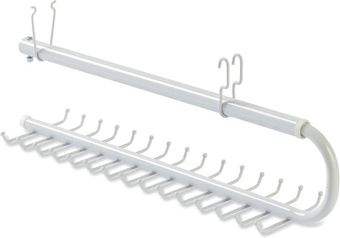 Rubbermaid Tie and Belt Holder, Accessory, White