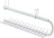 Rubbermaid Tie and Belt Holder, Accessory, White