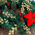 winemana 24 Pack 8 Inch Christmas Glitter Faux Winter Berry Sprigs, Artificial Sparking Red Berries Ornaments for Christmas Tree DIY Crafts Wreath Garland Decor (Gold)