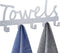 Towel Racks Wall Mount 5 Hooks,Bathroom Hooks Towel Holder Matte Nickel Towel Racks,Rustproof and Waterproof for Bath Towel Organizer,Bedroom,Kitchen,Living Room Towels, Clothing,Keys,Easy Install