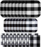 Havercamp Black and White Party Bundle | Dinner & Dessert Plates, Luncheon Napkins | Great for Lumberjack Themed Events, Rustic Birthday Party, Family Picnic