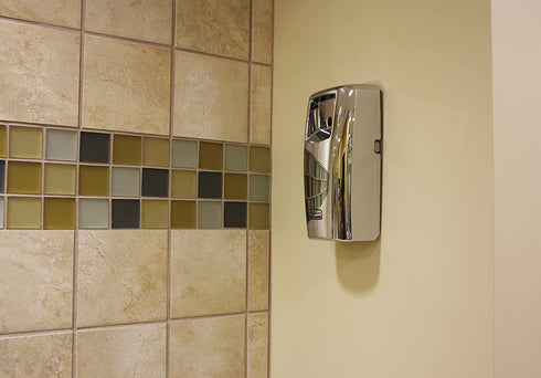 Spray Air Dispenser, Silver, 6-3/16"L, Wall