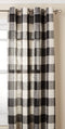 Lorraine Home Fashions 09570-63-00146 BLACK Courtyard Grommet Window Curtain Panel, Black, 53" X 63"