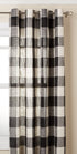 Lorraine Home Fashions 09570-63-00146 BLACK Courtyard Grommet Window Curtain Panel, Black, 53" X 63"