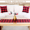 BETTERLINE Buffalo Check Plaid Set of Table Runner and 2 Throw Pillow Covers - Plaid Pattern Checkers - 72 Inch x 14 Inch Runner and 18 Inch x 18 Inch Pillow Cover Case