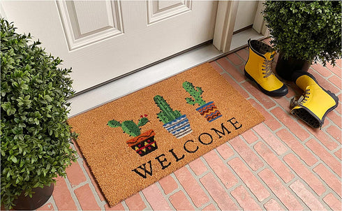Calloway Mills Cactus Welcome Doormat, 17" x 29", Multicolor