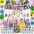 116Pcs Anime Birthday Party Decorations, Birthday Party Supplies Set for kids Include Banner, Cake Topper, Cupcake Topper, Balloons, Sticker Birthday Party Supplies for Girls and Boys Gifts Anime Birthday Decorations
