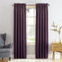 Sun Zero Barrow Energy Efficient Rod Pocket Curtain Single Panel, 54" x 108", Plum