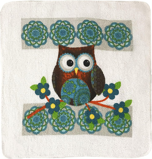 American Linen Owl Set Oven Mitts and Pot Holders - Kitchen Towels and Dish Cloths Sets - Oven Mitts - Tea Towels - Dish Cloths Set