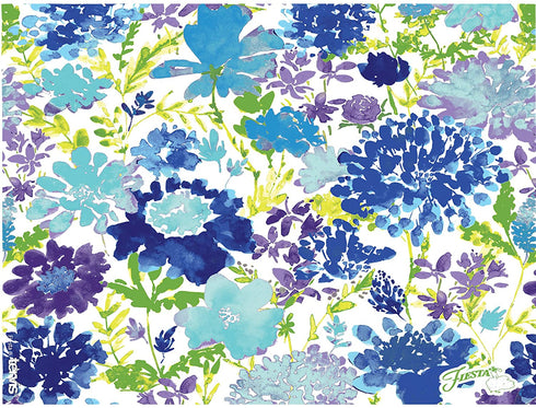 Tervis Made in USA Double Walled Fiesta Insulated Tumbler Cup Keeps Drinks Cold & Hot, 24oz - Purple Lid, Purple Floral