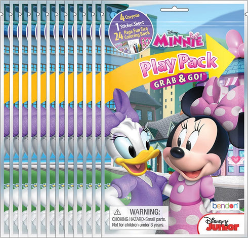 Bendon Disney Minnie Mouse Grab and Go Play Packs (Pack of 12)