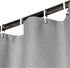 Aoohome Waffle Weave Fabric Shower Curtain for Bathroom, 72"x78" Extra Long Bath Curtain with Weighted Hem, Heavy Duty, Water Repellent, 72 Width by 78 Height Inch, Grey