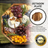 Wooden Tray For Food & Decor, Wooden Serving Board & Platter, Wood Serving Trays & Plates, 10™ x 10' Wood Tray & Serving Platters, Acacia Wood Plate Set of 2, Wood Charger Plates