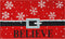 Calloway Mills 101811729 Believe Doormat, 17" x 29", Red/Black/White