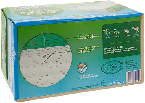 Swiffer Sweeper Wet Mopping Cloths Refills Open Window Fresh 32 Count Pack of 2