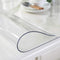 OstepDecor Custom 30 x 16 Inch Clear Desk Pad, 1.5mm Thick Plastic Clear Desk Mat, Desk Protector Clear, Desk Mats on top of Desks, Vinyl Clear Table Cover Protector for Writing Desk