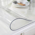 OstepDecor Custom 30 x 16 Inch Clear Desk Pad, 1.5mm Thick Plastic Clear Desk Mat, Desk Protector Clear, Desk Mats on top of Desks, Vinyl Clear Table Cover Protector for Writing Desk