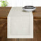 D'Moksha Homes Ivory Table Runner - 14 x 108 Inch, 100% Pure Linen Hemstitch Table Runners 108 inches Long, Machine Washable, Easter Table Runner, Perfect for Spring Summer Mother's Day