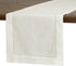 D'Moksha Homes Ivory Table Runner - 14 x 108 Inch, 100% Pure Linen Hemstitch Table Runners 108 inches Long, Machine Washable, Easter Table Runner, Perfect for Spring Summer Mother's Day