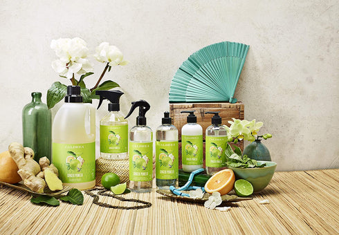 Caldrea Linen and Room Spray Air Freshener, Made with Essential Oils, Plant-Derived and Other Thoughtfully Chosen Ingredients, Ginger Pomelo Scent, 16 oz (Packaging May Vary), 666567