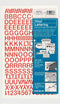 Chartpak Self-Adhesive Vinyl Capital Letters and Numbers, 1/2 Inches High, Red, 201 per Pack (01012)