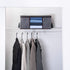 VENO 3 Pack Medium Clothes Storage Bag Organizer with Reinforced Handle Thick Fabric for Comforters, Blankets, Bedding, Foldable with Sturdy Zipper, Clear Window, Grey, Reusable and Sustainable (9.5 Gallon)