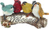 Design Toscano QM223531 Birdy Welcome Sign Garden Bird Statue, Small, Multicolored