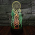 YAOFAR Dream Catcher Night Light LED 3D Illusion USB Dreamcatcher Lamp Present Birthday Gift for Baby Toddler Boy Girl Kid Mother Nursery Bedroom Room Decor (Dream)