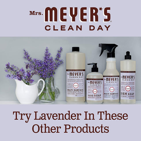 Mrs. Meyer's Multi-Surface Cleaner Concentrate, Use to Clean Floors, Tile, Counters, Lavender Scent, 32 Oz - Pack of 2