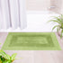 COTTON CRAFT Smith Set of 2 Cotton Handmade Heavyweight Reversible Racetrack Bath Rugs, 17 inch x 24 inch, Sage Green