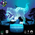 FUFUYOU T-rex Dinosaur Toys, 16 Colors 3D Desk Lamp Dimmable Remote Control Night Light for Kids Age 2 3 4 5 6 7 8-12 Year Old Boys Gifts Room Birthday Christmas