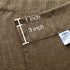 Valea Home Soft Burlap Natural Tan Rod Pocket Window Curtain Panels for Living Room Patio Door, 37" x 84", 1 Panel