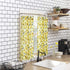 No. 918 Sunbeam Sunflower Print Semi-Sheer Rod Pocket Kitchen Curtain Valance and Tiers Set, 54 in x 24 in (3 Piece), Yellow